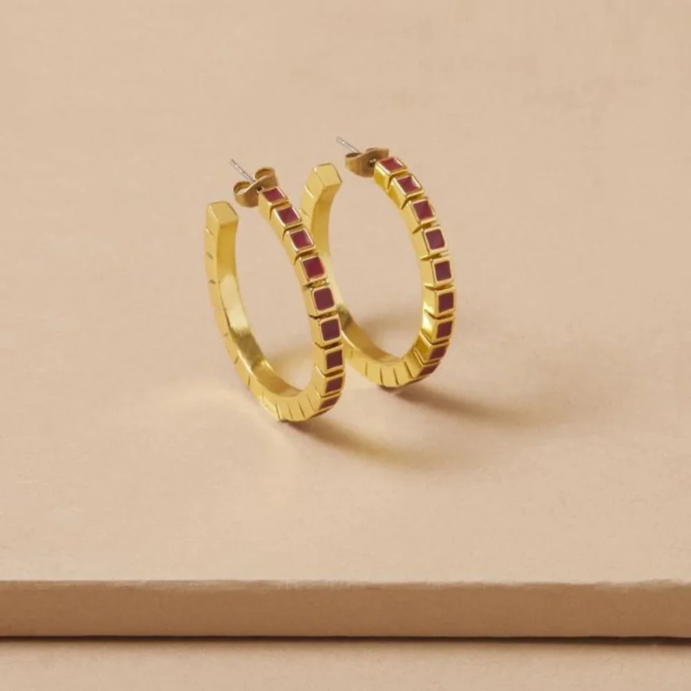 Summer & Rose Olivia Enamel Hoops